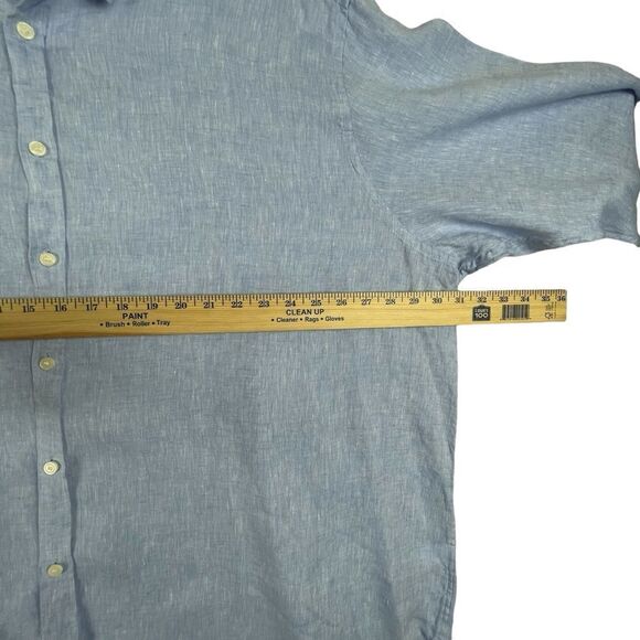 Men's Murano Baird-McNutt 100% Linen Long Sleeve Button Down 4XB - Picture 5 of 9